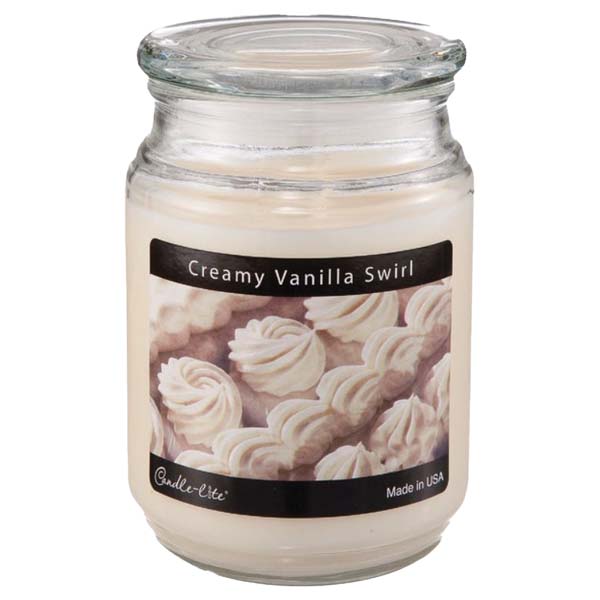 Candle-Lite Everyday 18 Oz. Jar Candle - Creamy Vanilla Swirl