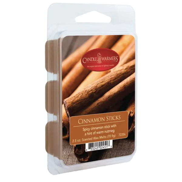 Candle Warmers 2.5 oz Wax Melt Cinnamon Sticks