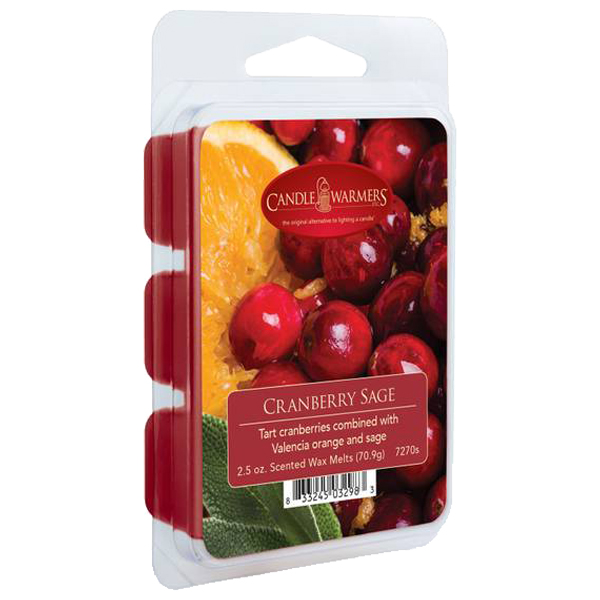 Candle Warmers 2.5 oz Wax Melt Cranberry Sage