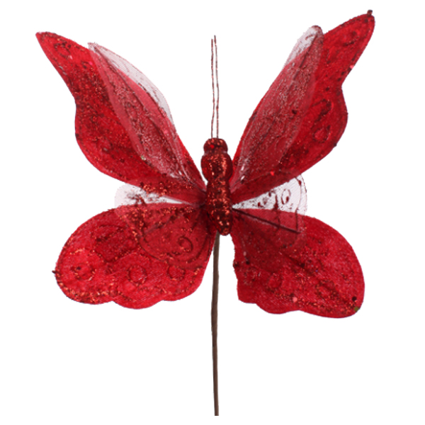 ****Miro Butterfly 27x15cm Red