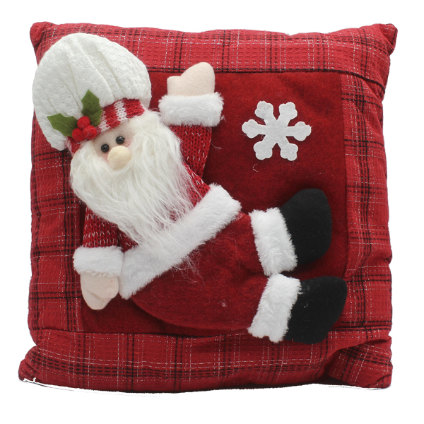 ****Miro Decorative Pillow 14in Santa/Mrs Clause