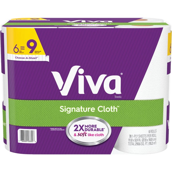 Viva Signature Cloth Big Roll Paper Towels - 6 Rolls