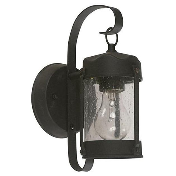 IKE LITE Outdoor Wall Lamp 1-Light E27 60W Black