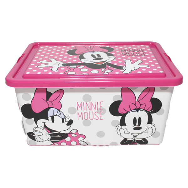 ****Disney Kids Storage Container 23L Minnie Glam Dots