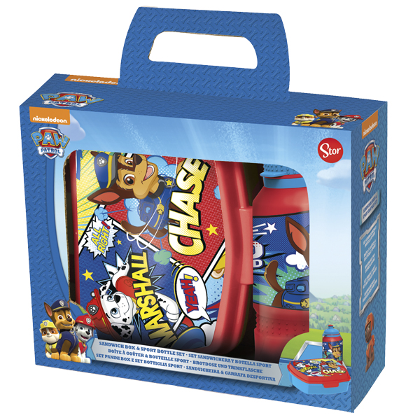 ****Disney Kids 2-pc Back to School Set - Sports Bottle 420ml &amp; Sandwich Box - Paw Patrol