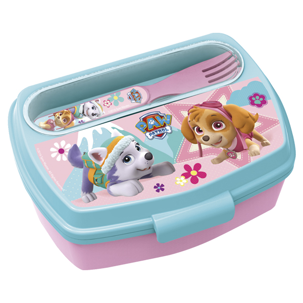 ****Disney Kids Sandwich Box with Cutlery - Paw Patrol Girls