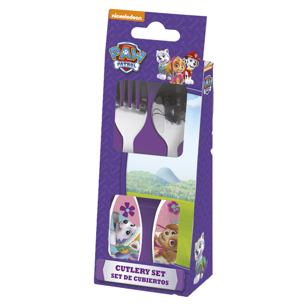 ****Disney Kids 2-pc Cutlery Set Metallic - Paw Patrol Girls