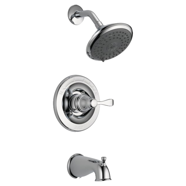 Delta Porter 1-Handle Lever Tub &amp; Shower Faucet, Chrome