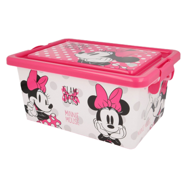 ****Disney Kids Storage Container 7L Minnie Glam Dots