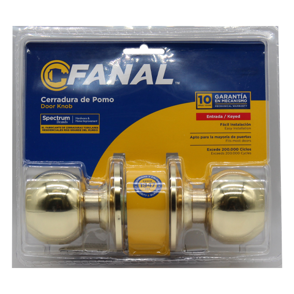 ****Fanal Golden Knob Keyed Entry