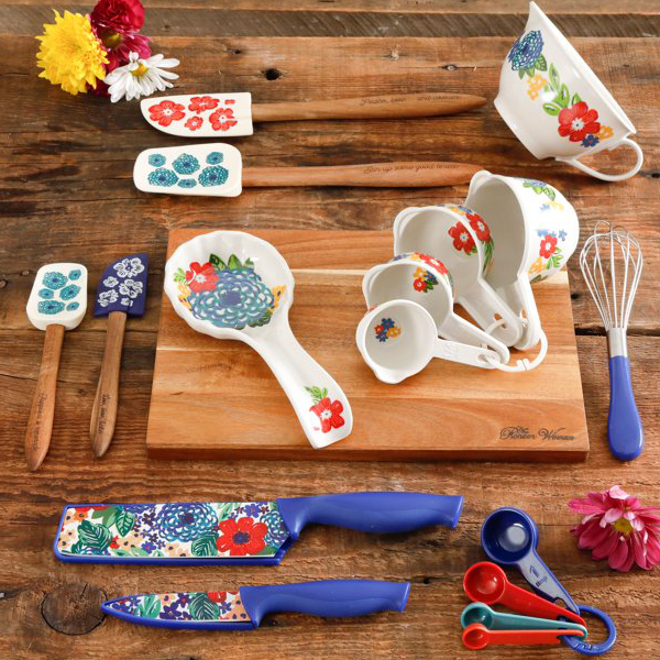 ****The Pioneer Woman Dazzling Dahlias 20pc Gadget Set