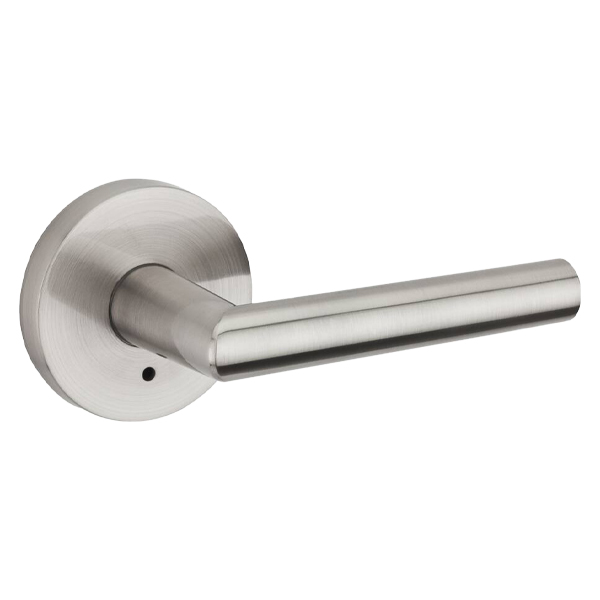 Kwikset Privacy Satin Nickel Lever.