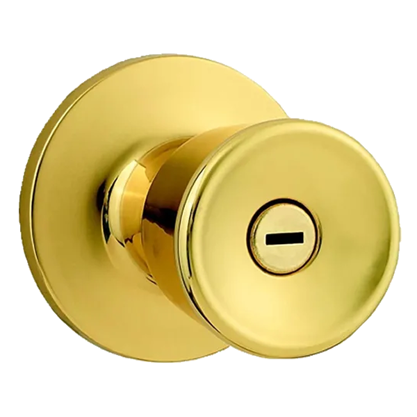 ****Geo Polished Brass Bathroom Lock 115TK 3 CP