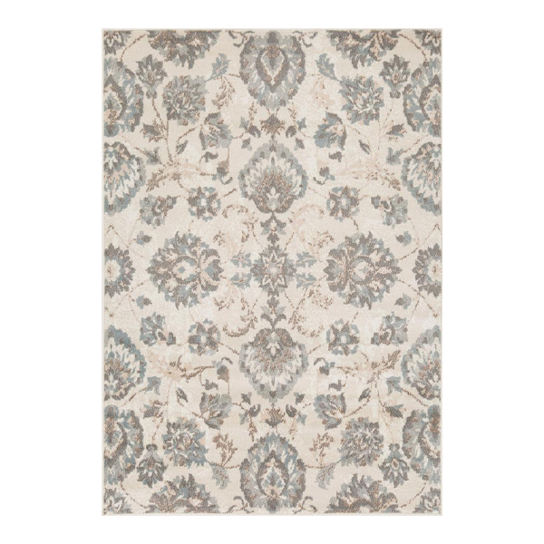 L'Baiet Rugs Blue Floral 5'x7'