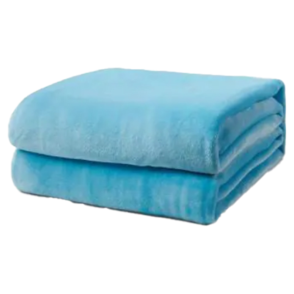 ****L'Baiet Throw Blanket 50In.x60In. - Blue Fleece