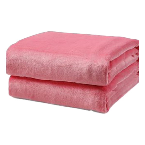 ****L'Baiet Twin Blanket 60In.x80In. - Pink Fleece