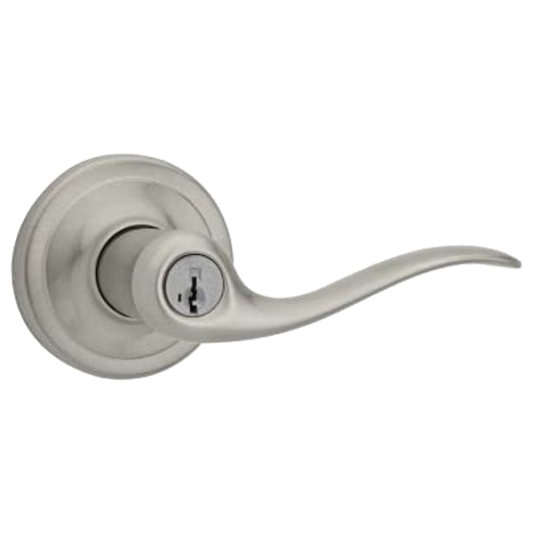 ****Kwikset Smartkey Keyed Entry Tustin Lever Satin Nickel