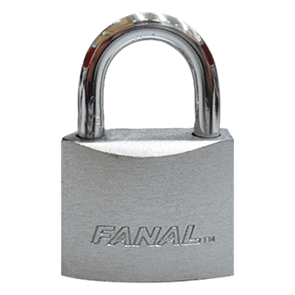 ****Fanal 25mm Iron Padlock Long Shackle Silver