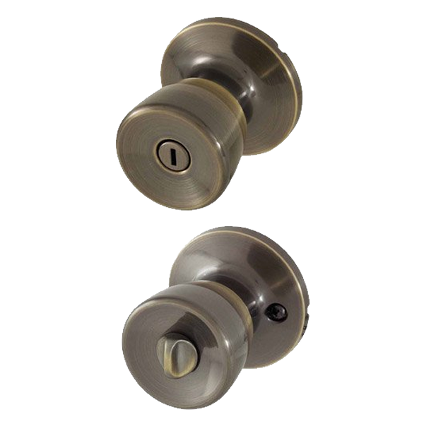 Honeywell Tulip Knob Home Security Kit, Antique Brass