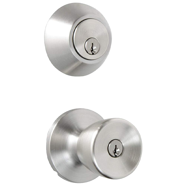 ****Honeywell Tulip Knob Home Security Kit, Satin Nickel