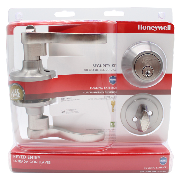 ****Honeywell Flair Combo Keyed Entry Satin Nickel