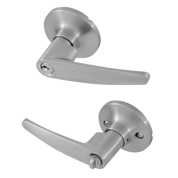 ****Honeywell Straight Lever Combo Keyed Entry Satin Nickel