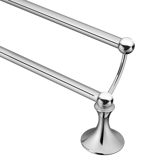 Moen Lounge 24in Double Towel Bar, Chrome