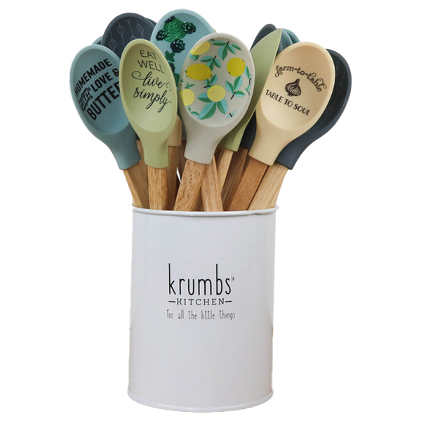 ^Krumbs Kitchen Farmhouse Collection Silicone Kitchen Spoon