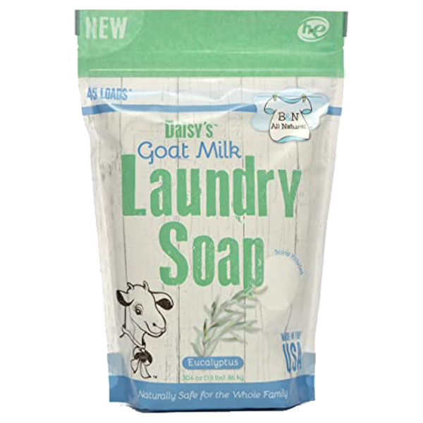 ****B &amp; N All Natural Daisy's Goat Milk Laundry Soap, Eucalyptus, 45 Loads