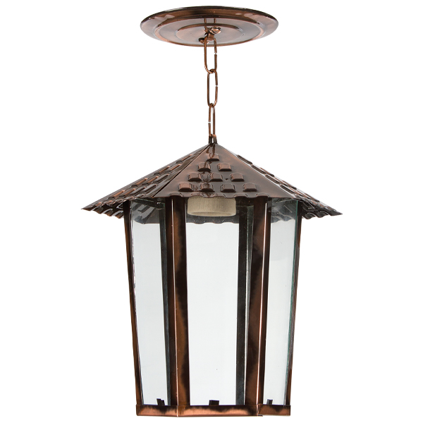 Westinghouse Ceiling Light E27 100W Dotted Glass, Copper