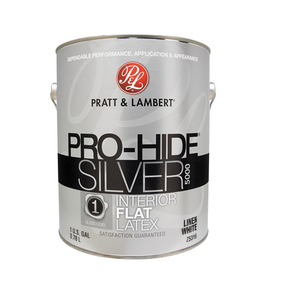 ****Pratt &amp; Lambert Pro-Hide Silver 5000 Interior Latex Flat, Linen White