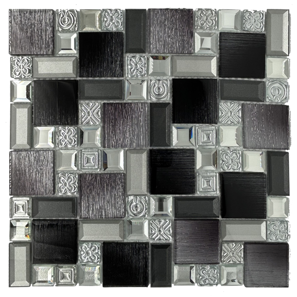 Royal Homes Glass Mosaic 11.8 x 11.8 x 0.19 In.