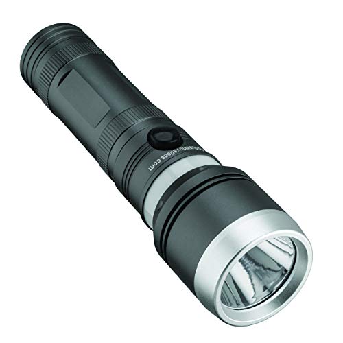 Xodus Heavy Duty Aluminum LED Flashlight 270 Lumen with Night Finder Glow Ring, Charcoal