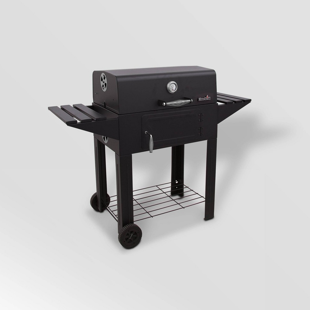 Char-Broil American Gourmet 610 Charcoal Grill with Side Shelves