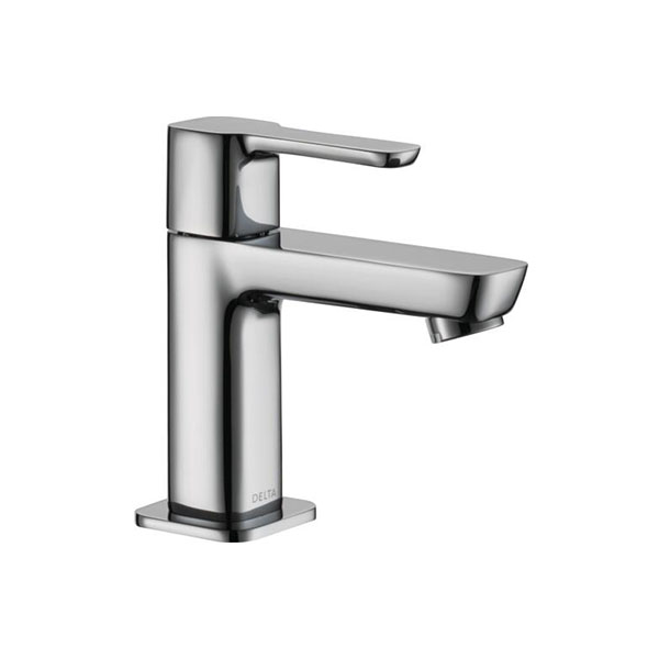 Delta Kami Short Pillar Single-Handle Bathroom Faucet, Chrome