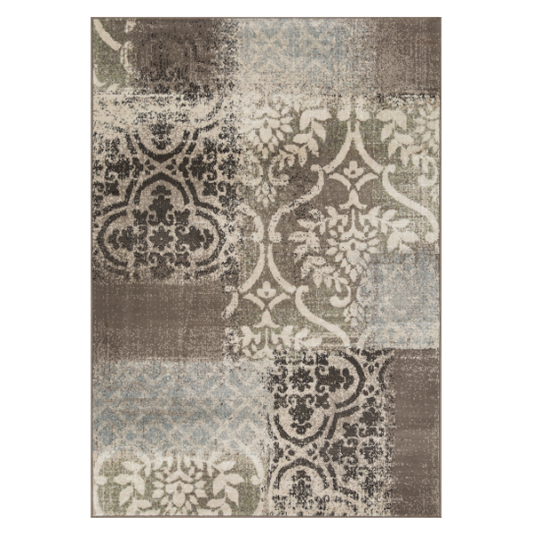 L'Baiet Rugs Brown Distressed 4'x6'