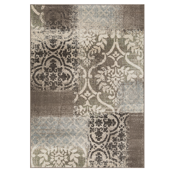 L'Baiet Rug Chrissy 5 x 7 Ft. Brown Distressed