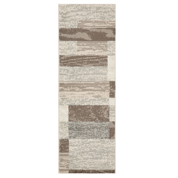 L'Baiet Rugs Brown Striped 2'x6'