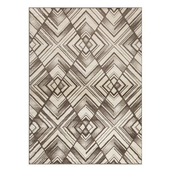 L'Baiet Rugs Beige Geometric 2'x6'