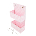 Farberware 2 Tier Hanging Bins 8.3 x 3.5 x 14.6in, Pink