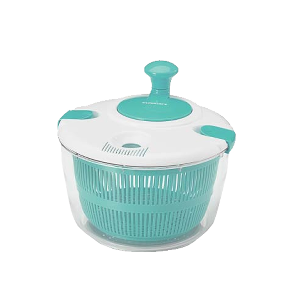 Bombay 5 Qt. Sala31d Spinner, Aqua/White