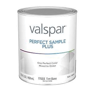 Valspar Perfect Sample Plus Latex Satin Interior Paint Sample, Tint Base