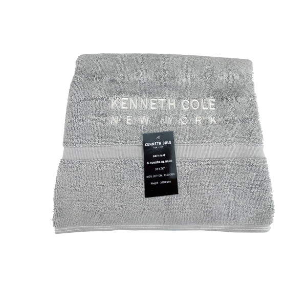 ****Kenneth Cole Bath Mat 18x30in Silver