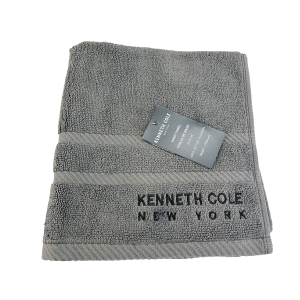 ****Kenneth Cole Hand Towel 16x24in Dark Grey