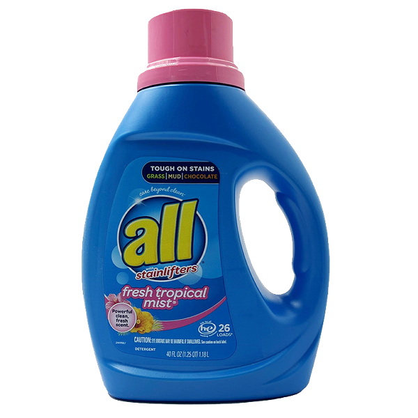 ****All Liquid Laundry Detergent, Fresh Tropical Mist 26 Loads / 40oz