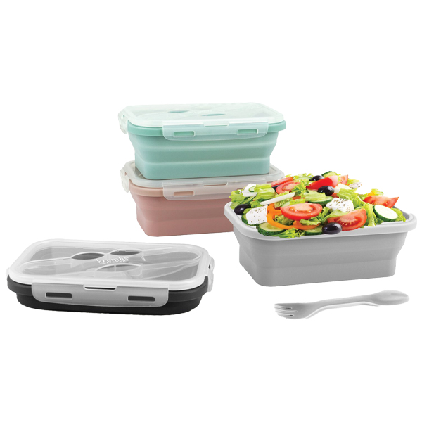 Krumbs Kitchen Essentials Silicone Lunch Container - Coral