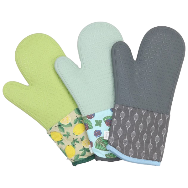 Krumbs Kitchen Farmhouse Collection Oven Mitts - Berry