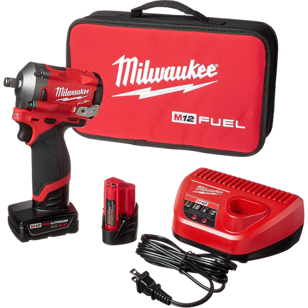 ****Milwaukee M12 FUEL 12V Lithium-Ion Brushless Cordless Stubby 1/2In. Impact Wrench Kit