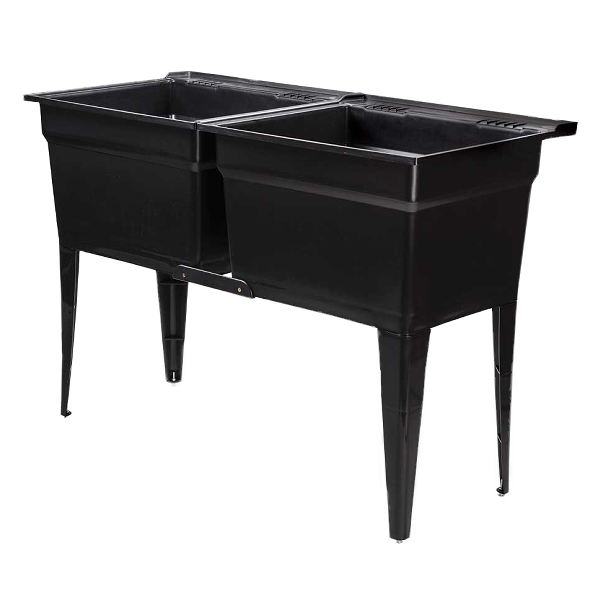 Technoform Double Laundry Sink 48 In. Black