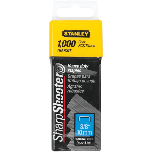 ****Stanley SharpShooter Heavy-Duty Narrow Crown Staple, 3/8 In. 1000-Pack